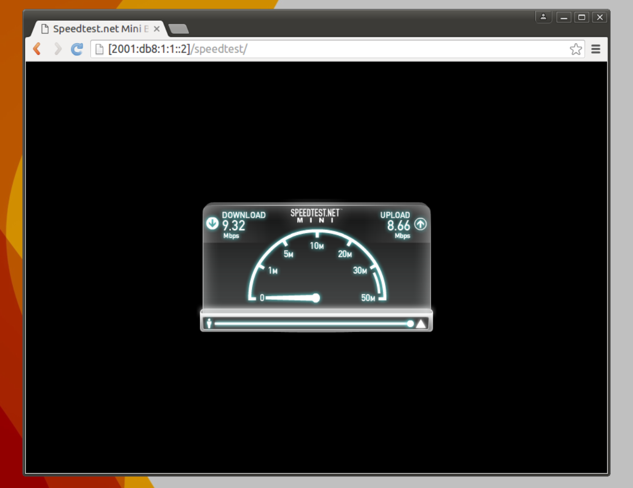 Speedtest on IPv6